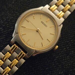 Seiko Two-Tone Gold and Silver Womens Watch